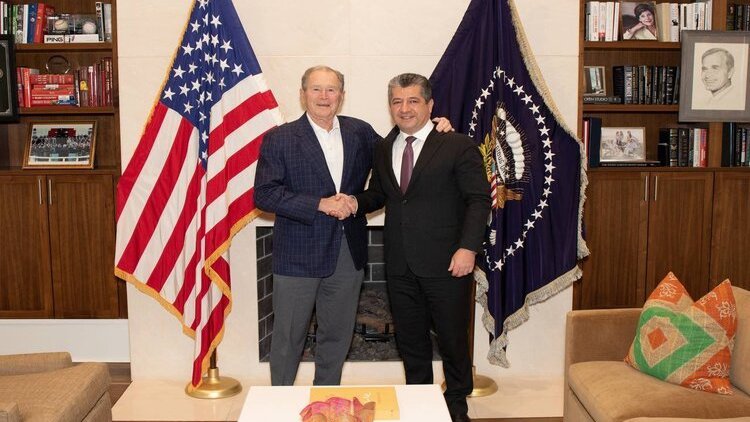 Mesrur Barzani, George W. Bush ile görüştü