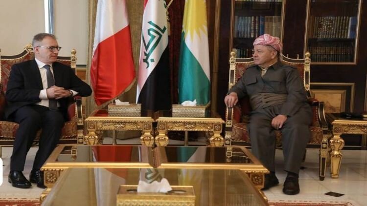 Başkan Barzani İtalya'nın Irak Büyükelçisi Griganti'yi kabul etti